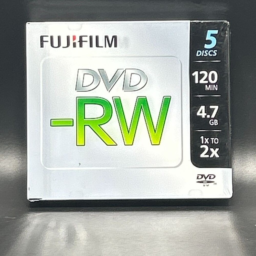 Fujifilm DVD-RW 4.7GB 120 Min 1x-2x 5-Disc Pack Rewritable Blank Media